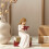 Reading Girl Figurines Reading Thinker Statues Table Ornament 4