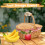 Handwoven Wicker Picnic Basket with Lid and Handle Wicker Storage Hamper for 7