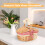 Handwoven Wicker Picnic Basket with Lid and Handle Wicker Storage Hamper for 8