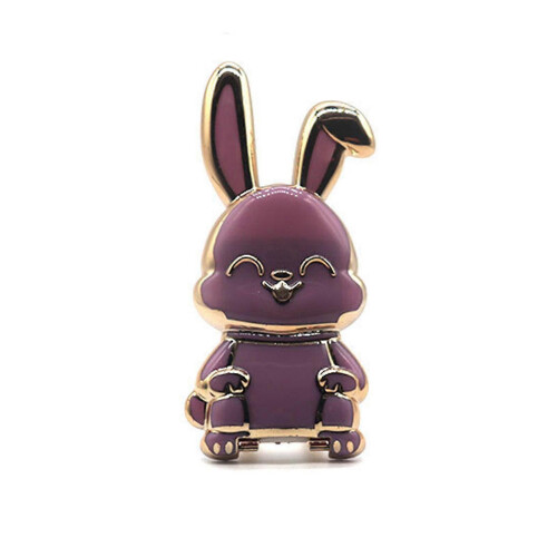 (Purple) Foldable Rabbit Mobile Phone Holder Desk 3d Phone Holder Foldable Phone Stand(Multiple Available) 1