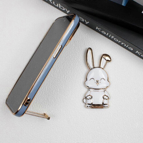 (Purple) Foldable Rabbit Mobile Phone Holder Desk 3d Phone Holder Foldable Phone Stand(Multiple Available) 2
