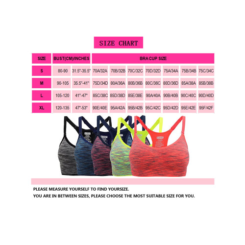 DODOING Γυναικείο Αθλητικό Σουτιέν Activewear, Σουτιέν Υψηλής Αντίστασης, Υποστήριξη, 1