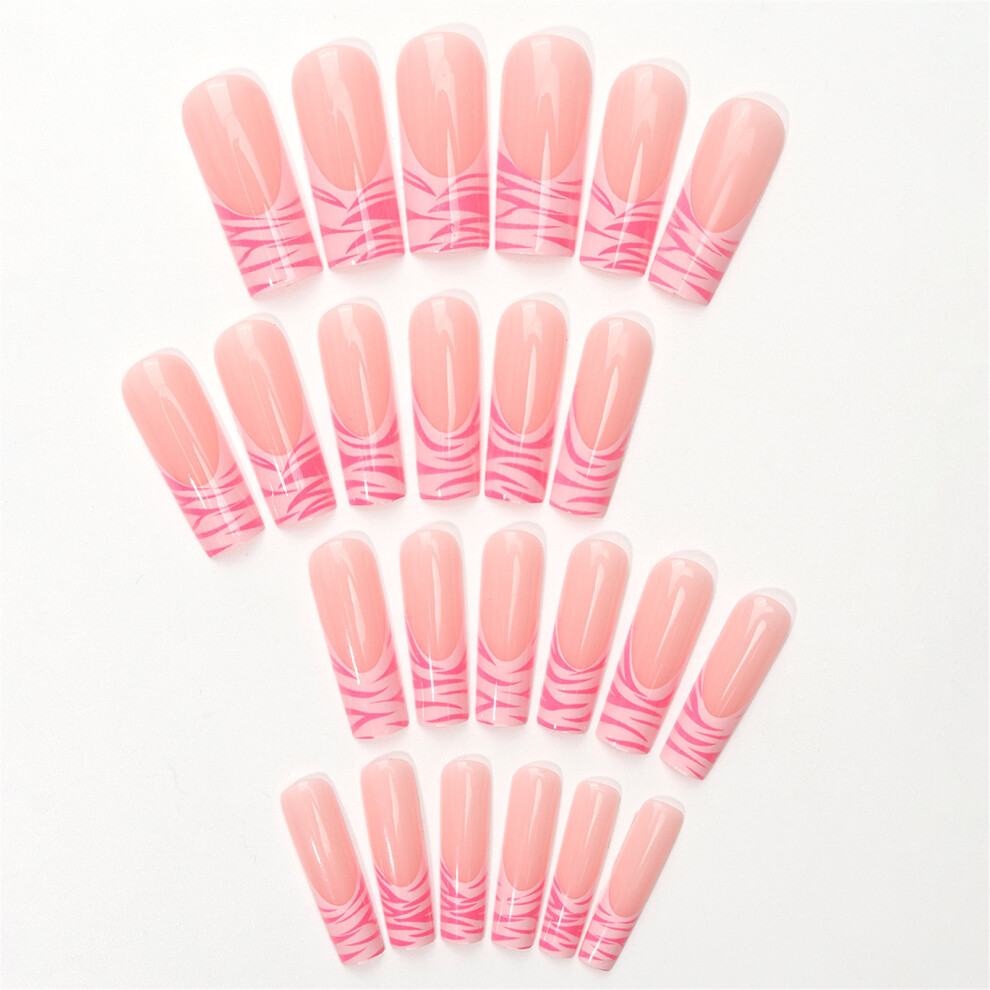 Reach-Tools 24Pcs French False Nails, Party & Daily Wear