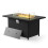 Propane Gas FirePit Table with Tempered Glass Wind Guard 1