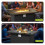 Propane Gas FirePit Table with Tempered Glass Wind Guard 7