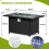 Propane Gas FirePit Table with Tempered Glass Wind Guard 5