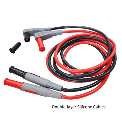 P1308D 25PCS Multimeter Silicone Test Lead Kit with Replaceable Needle Spanner Alligator Clip 4mm Banana Plug 2