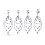 Ear Plug Tunnel Tassel Dangle Jewelry 2 Pcs 3