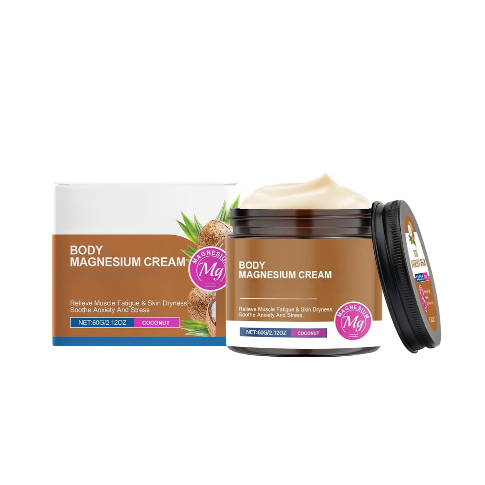 Cream Magnesium Body With Coconut And Shea Butter For Deep Hydration And Muscle Soothing, 60G