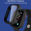 Συμβατό με Apple Watch44mm (SE/6/5/4), Λεπτή θήκη + προστατευτικό οθόνης, σκληρό εξώφυλλο 2