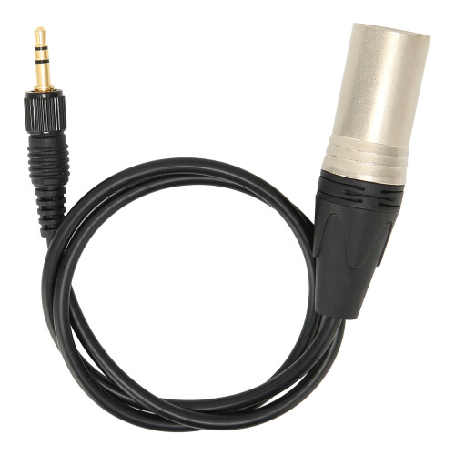 3,5 mm auf XLR-Männlich Audiokabel, 60cm, Balanced, Schwarz 1