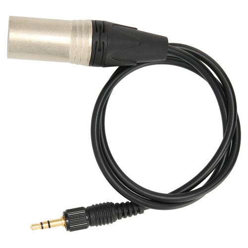 3,5 mm auf XLR-Männlich Audiokabel, 60cm, Balanced, Schwarz 2