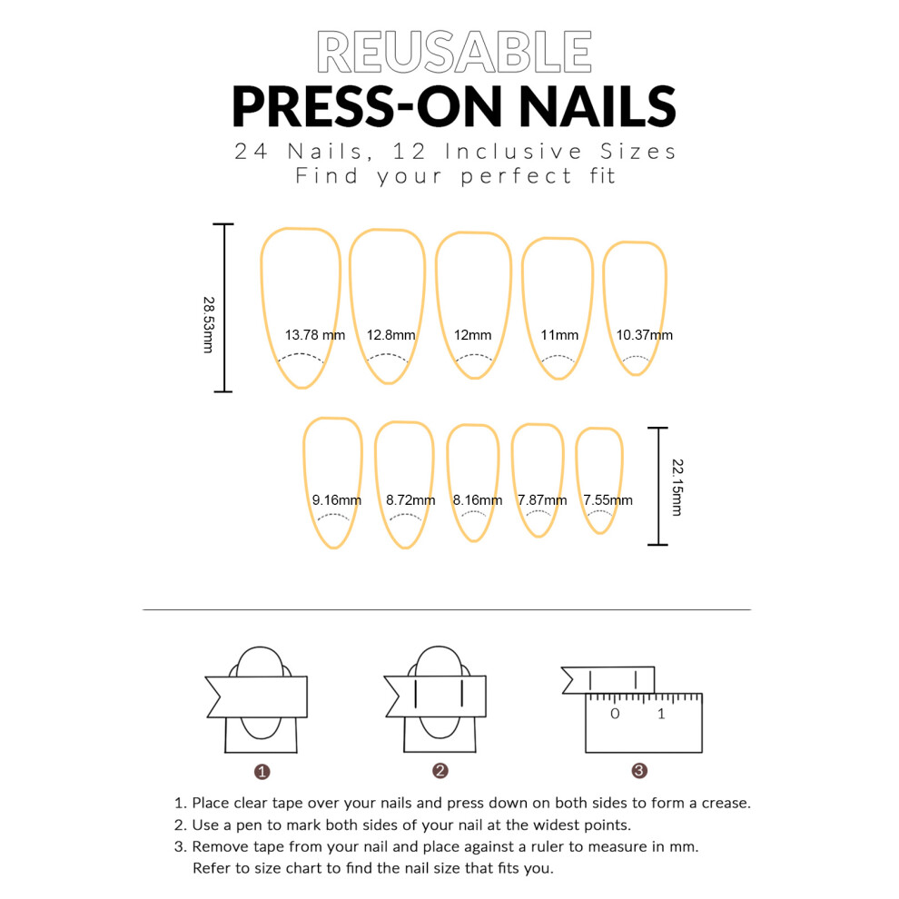 Roc-Electron Red Festive Resin Press-On Nails For Diy