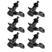 Gitarren-Stimmwirbel 6er-Pack, Verriegelbare Maschinenteile für sicheres Stimmen, Chrom-Beschichtung