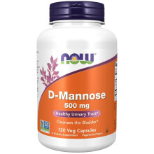NOW D-Mannose 500mg 120 Veg Caps Urinary Health