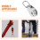 Hanging Wire Towing Pulley Mount Silver 10 Pcs 7