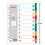 40 PCS Color Binder Organization Paper Tab Dividers 2