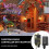 Christmas Mini String Lights 100 LED Purple Orange 3