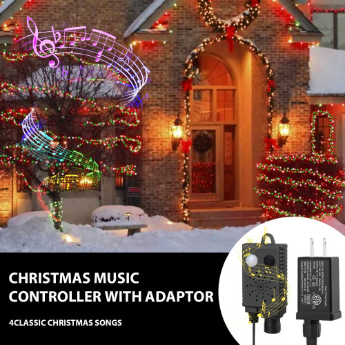 Christmas Mini String Lights 100 LED Purple Orange 2