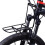 Conjunto de 1 suporte frontal retangular de aço preto para bicicleta estilo mountain bike, dimensões 12,9 x 7,9 x 5,1 polegadas. 2