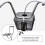 Conjunto de 1 suporte frontal retangular de aço preto para bicicleta estilo mountain bike, dimensões 12,9 x 7,9 x 5,1 polegadas. 5
