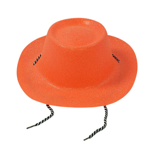 Chapéu de cowboy com glitter e pérolas – Tamanho único 2