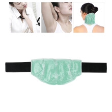 Reusable Green Gel Bead Neck Wrap for Pain Relief & Cooling Therapy
