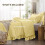 Twin Comforter Set Light Yellow Seersucker Microfiber 2-Pc 5