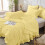 Twin Comforter Set Light Yellow Seersucker 2-Pc 5