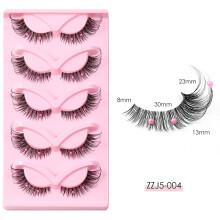 (4) Glitter Beaded Wispy Lashes for Halloween Party