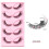 (4) Glitter Beaded Wispy Lashes for Halloween Party 1