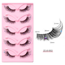 (2) Glitter Beaded Wispy Lashes for Halloween Party