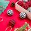 6 Pack Fabric Buffalo Check Christmas Balls 5