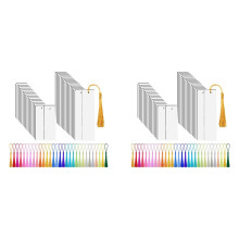 60 Pcs Sublimation Blanks Bookmark, Sublimation Blanks with 60 Pcs Colorful Tassels for DIY Bookmarks Crafts Projects