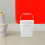 White Paint Bucket with Lid and Handle PP Material 2 pcs 4