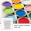 White Paint Bucket with Lid and Handle PP Material 2 pcs 7