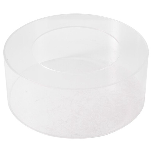 1Pc Round Acrylic Cake Display Board Cake  Smoother Scraper Cake Tray DIY Round Decor Cake Refillable Board(C)