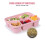 4 Packs Meal Prep Lunch Containers with 4 Compartments, Reusable Bento Box for Kids/Toddler/Adults, Stackable 4