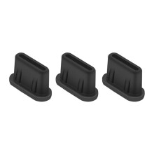 3 STÜCKE Staubstecker Batteriestecker für 3 Pro RC/ RC-N1 Ladeanschluss Staubstecker FeuchtigkeitsbestäNdiges SchutzzubehöR, Schwarz