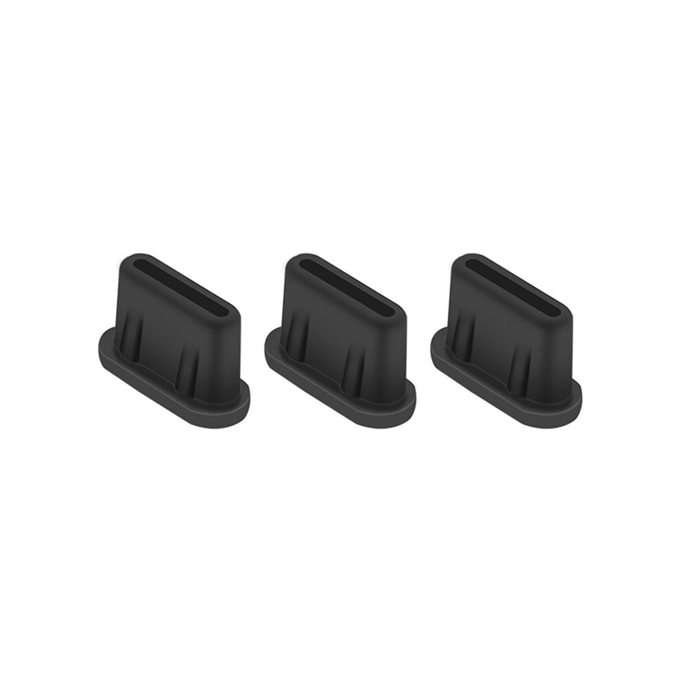 3Pcs Dust Plug Battery Plug For 3 Pro Rc/ Rc-N1 Charging Port Dust Plug Moisture-Proof Protection Accessories, Black 4711734957879