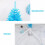 6ft White Artificial Christmas Tree with 1000 Tips & Metal 4