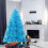 6ft White Artificial Christmas Tree with 1000 Tips & Metal 5