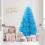 5.9ft Blue Pre-Wired Artificial Christmas Tree with 1000 Branches, Removable Metal Stand, Foldable Base – Easy Setup & Storage 6