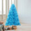 5.9ft Blue Pre-Wired Artificial Christmas Tree with 1000 Branches, Removable Metal Stand, Foldable Base – Easy Setup & Storage 7