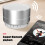 Bluetooth Shower Speaker with LED Light IPX8 Waterproof 5