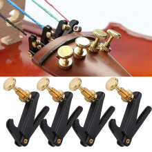 4 Stück Metall-Feinabgleicher für Geige, passend für 3/4 und 4/4 Instrumente, verstellbares Zubehör