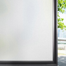 (60x100 cm, D) Matte privacy window film stained glass uv solar static non-adhesive clings for home decorative sun blocking window stickers