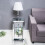 3 Drawers Crystal Knobs Mirrored Bedside Table Cabinet Glass Nightstand 9
