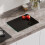 Non-Slip Tempered Glass Chopping Board - Black, 40x30cm 1