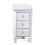 3 Drawers Crystal Knobs Mirrored Bedside Table Cabinet Glass Nightstand 11